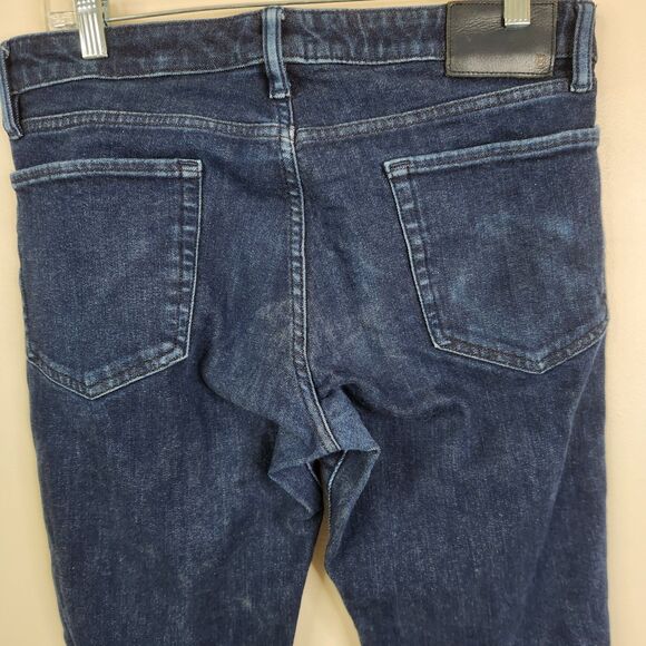 Bonobos Mens Tailored Fit 5 Pocket Dark Wash Blue Jeans 32/30 - Picture 5 of 9